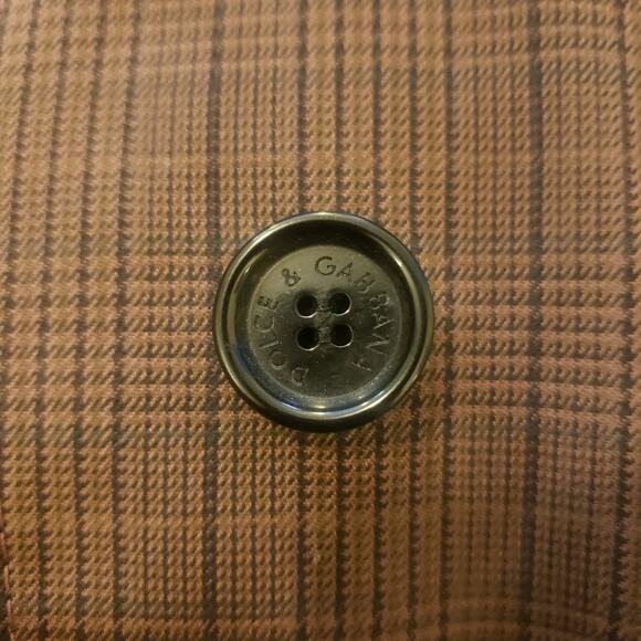 Dolce & Gabbana brown plaid peacoat size US 8 - Picture 7 of 7